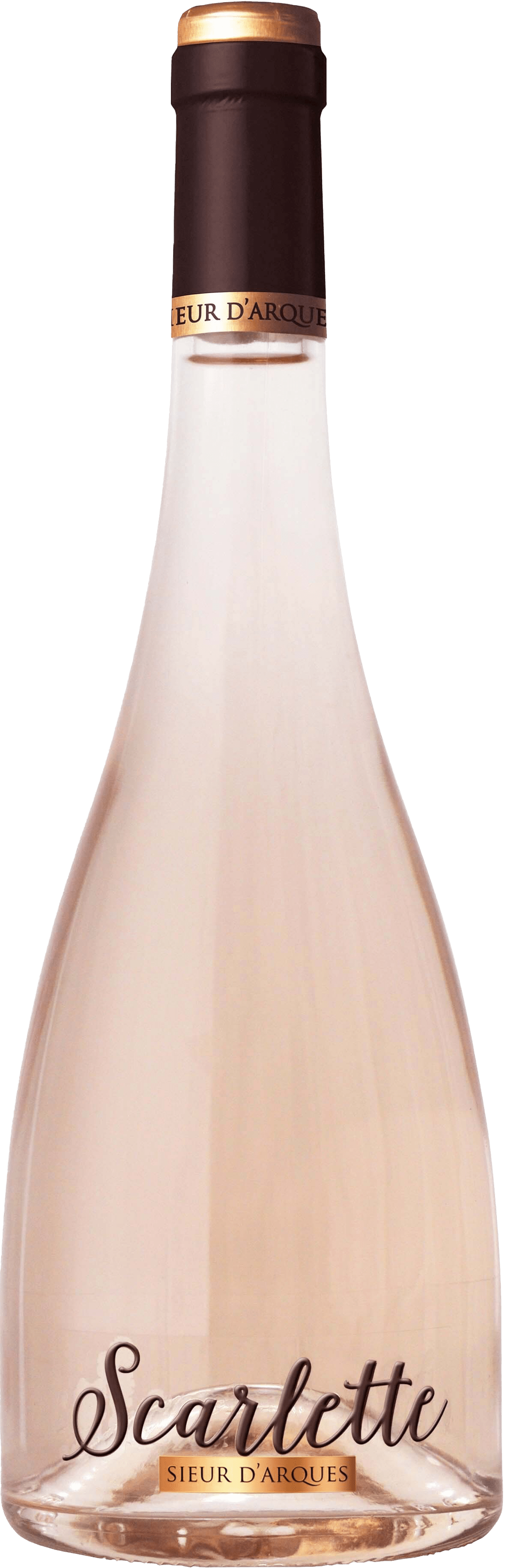 Bouteille de vin rosé IGP Vin Rosé Pays D’OC « Scarlette », millésime 2025/2026 — vignoble Languedoc