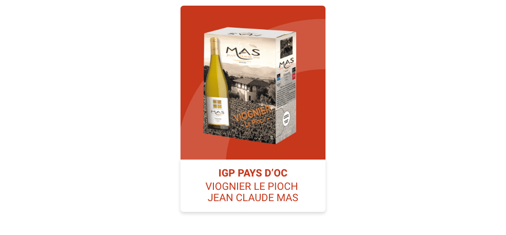IGP Pays D'Oc Viognier Le Pioch Jean Claude Mas