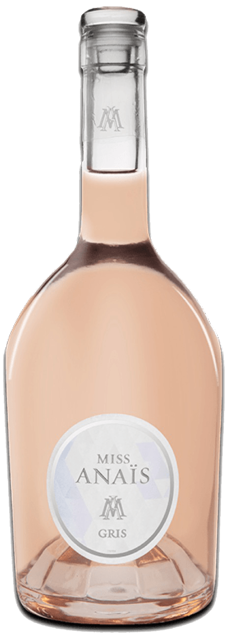 Bouteille de vin rosé IGP Pays D'OC gris « Miss Anaïs », millésime 2022 — vignoble Languedoc