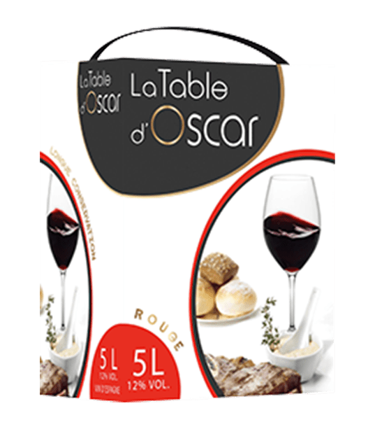 Bag-in-box de vin rouge Espagne « La table d'Oscar », millésimes 2022 à 2023