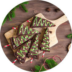 Sapins en chocolat
