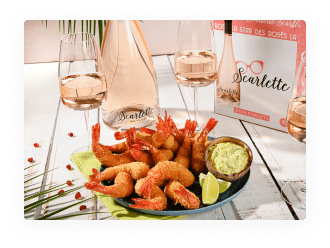 Gambas grillées à la coco