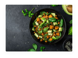Salade de pousses d'épinards