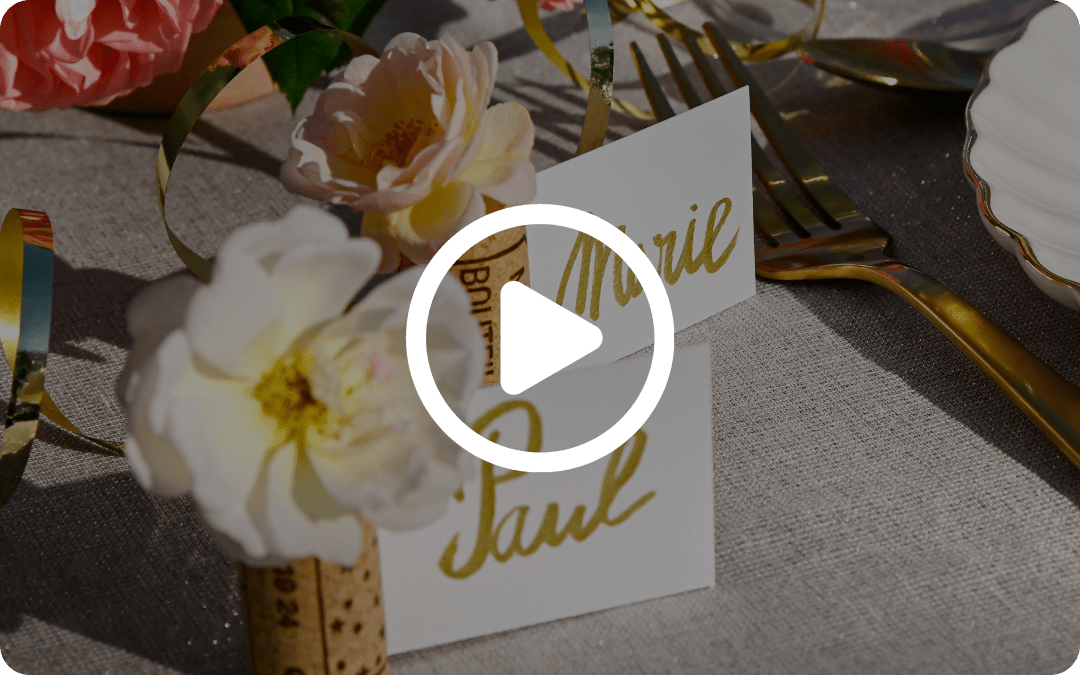 DIY marque place en vidéo