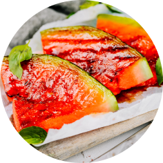 Pastèque grillée