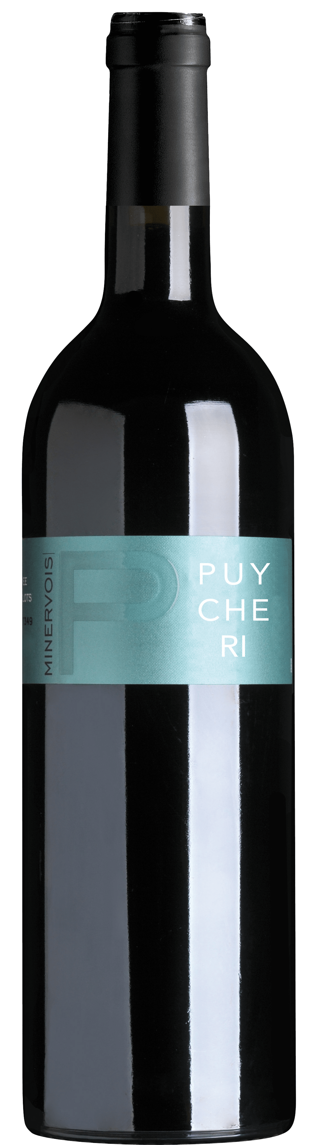 Bouteille de vin rouge AOP Minervois « Château de Puicheric », millésime 2022 — vignoble Languedoc
