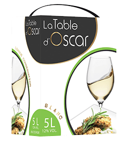 Bouteille de vin blanc Espagne « La table d'Oscar », millésime 2022