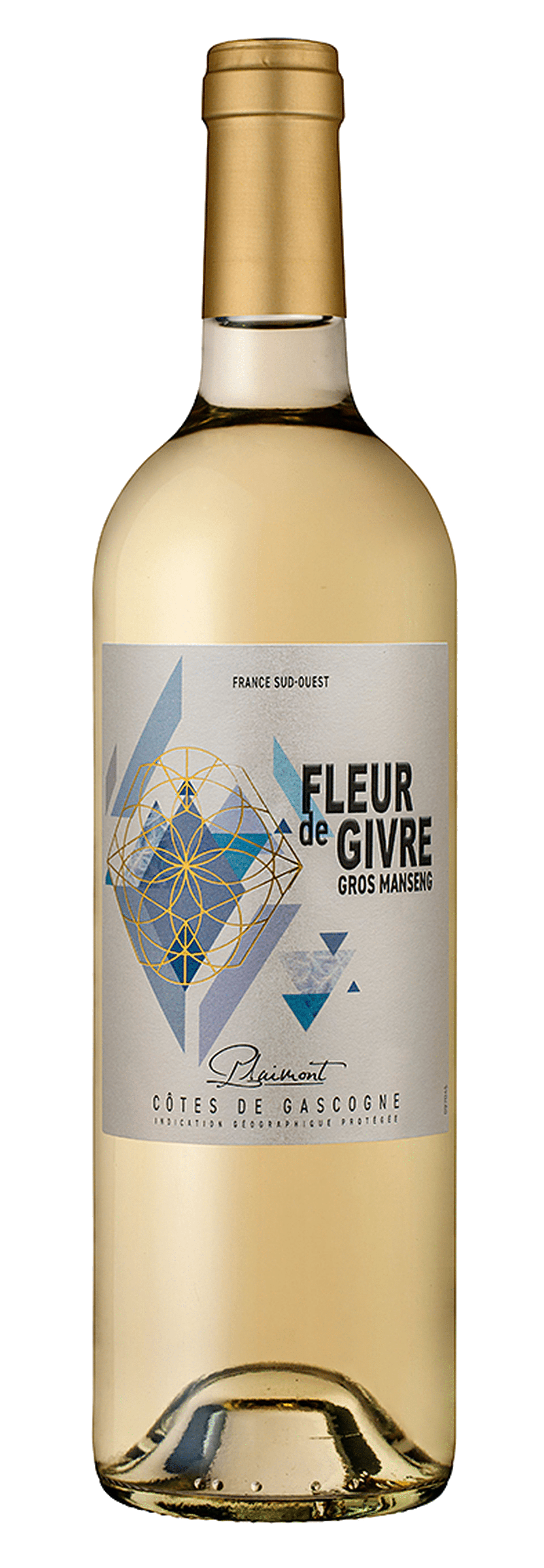 Bouteille de vin blanc IGP Côtes De Gascogne Moelleux « Fleur De Givre », millésime 2023/2024 — vignoble Sud-ouest