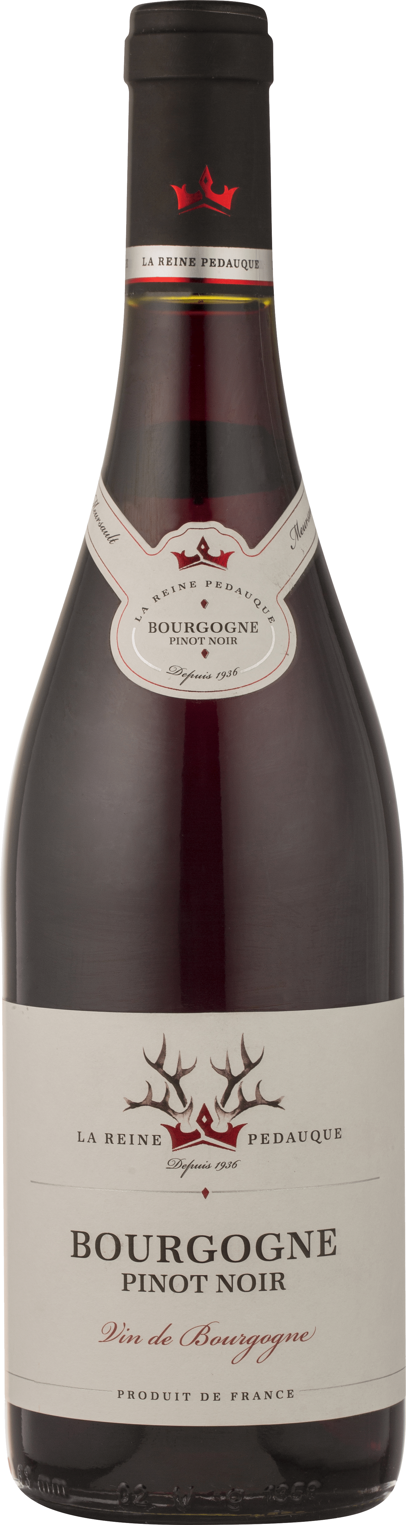 Bouteille de vin rouge — VIN ROUGE DE FRANCE BOURGOGNE PINOT NOIR REINE PEDAUQUE