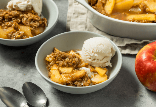 Illustration de l'article « Mini crumble pomme et poire au pain d’épices »