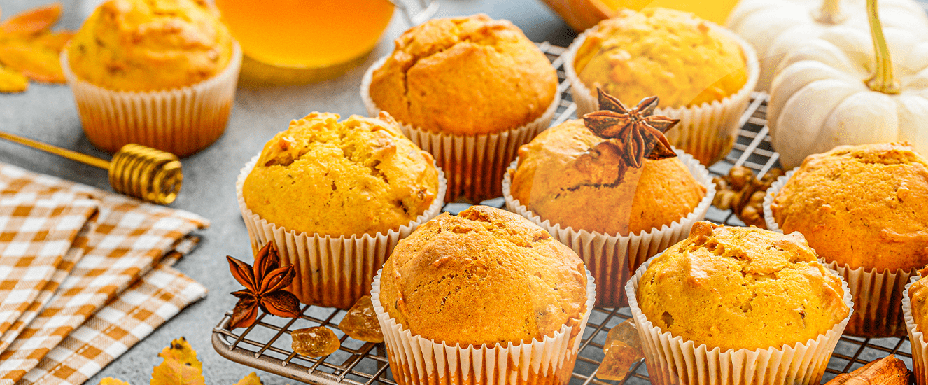 Illustration de l'astuce « Muffins au potimarron : un gâteau au légume de saison ! » (visuel 1)
