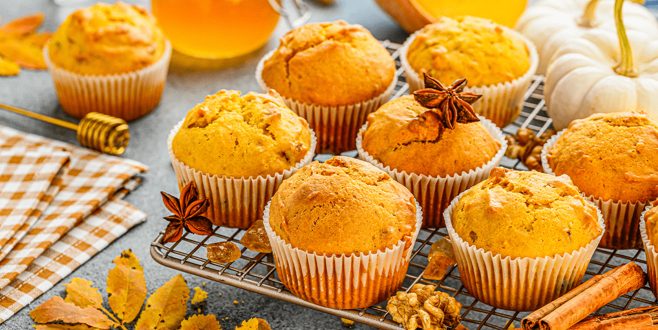 Illustration de l'astuce « Muffins au potimarron : un gâteau au légume de saison ! »