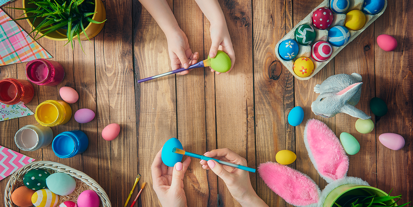 Illustration de l'astuce « Vos œufs de Pâques DIY »