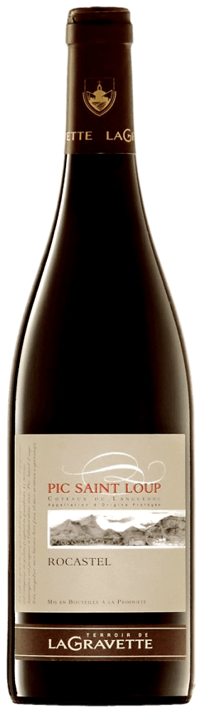 Bouteille de vin rouge AOP Pic Saint Loup « Rocastel », millésime 2022 — vignoble Languedoc