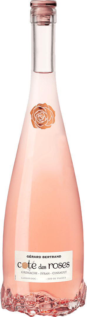 Bouteille de vin rosé IGP Côte Des Roses « Gérard Bertrand », millésime 2022 — vignoble Languedoc