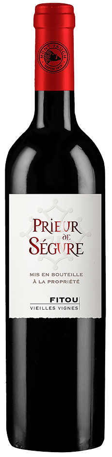Bouteille de vin rouge AOP Fitou « Prieur De Ségure Vieilles vignes », millésime 2022 — vignoble Languedoc