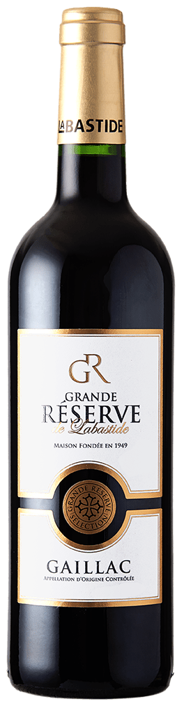 Bouteille de vin rouge AOC Gaillac « Grande Réserve de Labastide », millésime 2022 — vignoble Sud-ouest