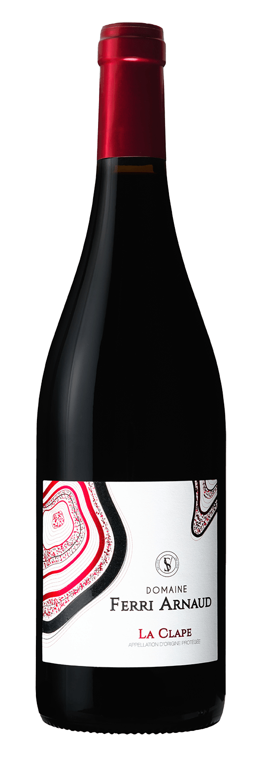 Bouteille de vin rouge AOP Languedoc La clape « Domaine ferri arnaud », millésime 2022 — vignoble Languedoc