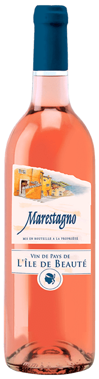 Bouteille de vin rosé IGP Vin De Pays De L’île De Beauté « Marestagno », millésime 2022 — vignoble Provence & Corse