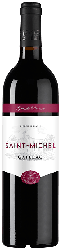 Bouteille de vin rouge AOP Gaillac « Grande Réserve Saint-michel », millésime 2022 — vignoble Sud-ouest