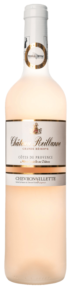 Bouteille de vin rosé AOC Côtes De Provence « Château Reillanne Grande Réserve », millésime 2022 — vignoble Provence & Corse