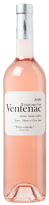Bouteille de vin rosé IGP Cabardès « Il était une fois Ventenac Trève Estivale », millésime 2022 — vignoble Languedoc