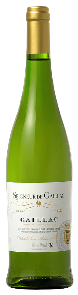Bouteille de vin blanc AOP Gaillac Perlé « Seigneur De Gaillac », millésime 2022 — vignoble Sud-ouest