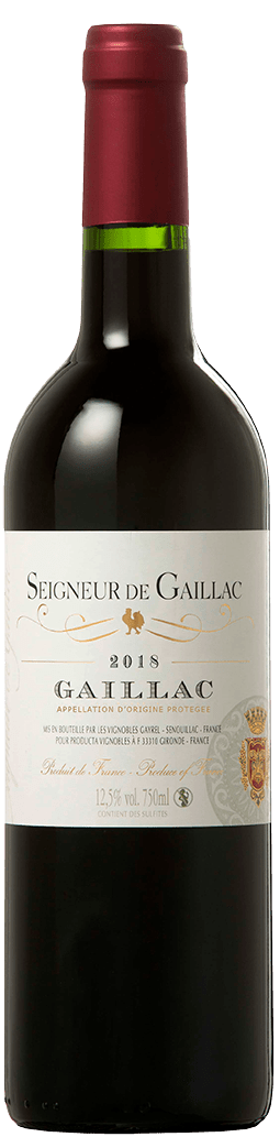 Bouteille de vin rouge AOP Gaillac « Seigneur De Gaillac », millésime 2022 — vignoble Sud-ouest