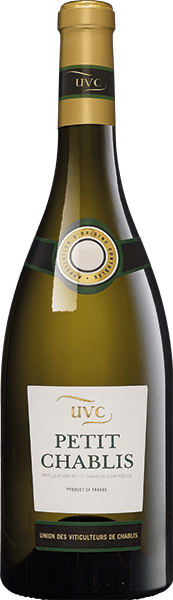 Bouteille de vin blanc AOC Petit Chablis « La Chablisienne », millésime 2023/2024 — vignoble Bourgogne & Beaujolais