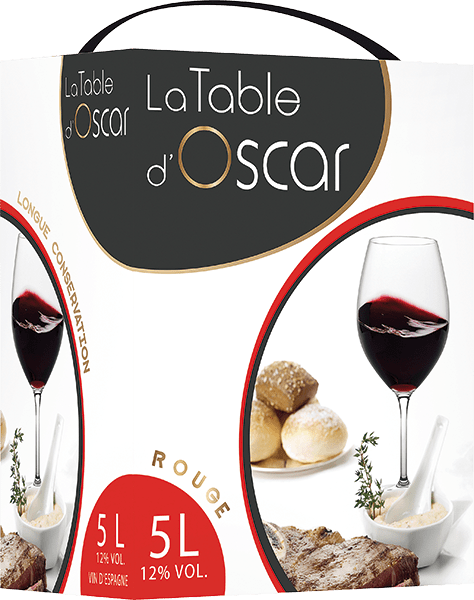 Bag-in-box de vin rouge Espagne Rouge « La Table D’oscar », millésime 2023/2025