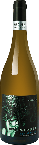 Bouteille de vin blanc IGP Pays D'OC Viognier Blanc Sec « Medusa », millésime 2023/2024 — vignoble Languedoc
