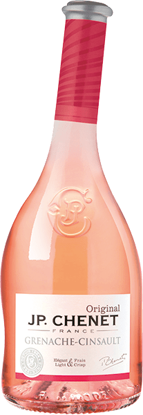 Bouteille de vin rosé IGP Pays D’OC Grenache Cinsault « Jp. Chenet », millésime 2023/2024 — vignoble Languedoc