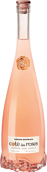 Bouteille de vin rosé IGP Côte Des Roses « Gérard Bertrand », millésime 2023/2024 — vignoble Languedoc