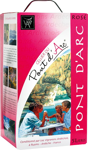Bag-in-box de vin rosé IGP Cévennes « Cellier Du Pont D’arc », millésime 2023/2024 — vignoble Provence & Corse