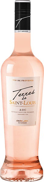 Bouteille de vin rosé AOC Coteaux Varois En Provence « Terres De Saint-louis », millésime 2023/2024 — vignoble Provence & Corse