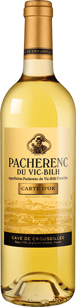 Bouteille de vin blanc AOP Pacherenc Du Vic-bilh Doux « Carte D’or », millésime 2023/2024 — vignoble Sud-ouest