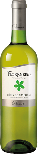 Bouteille de vin blanc IGP Côtes De Gascogne Sec « Florenbelle », millésime 2023/2024 — vignoble Sud-ouest
