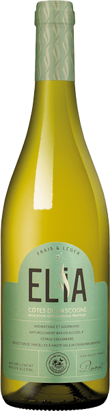 Bouteille de vin blanc IGP Côtes De Gascogne « Elia », millésime 2023/2024 — vignoble Sud-ouest