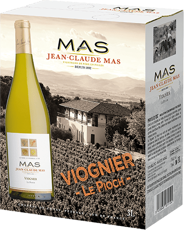 Bouteille de vin blanc — IGP(2) VIN BLANC PAYS D’OC VIOGNIER LE PIOCH JEAN-CLAUDE MAS