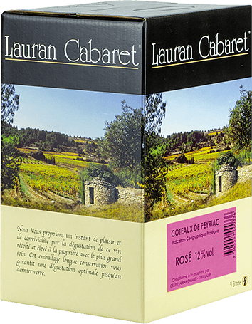 Bouteille de vin rose — IGP(2) VIN ROSÉ COTEAUX DE PEYRIAC LAURAN CABARET