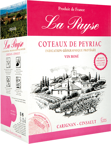 Bouteille de vin rose — IGP(2) VIN ROSÉ COTEAUX DE PEYRIAC LA PAYSE