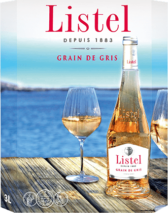 Bag-in-box de vin rosé IGP Vin Rosé Listel « Grain De Gris », millésime 2025/2026 — vignoble Languedoc