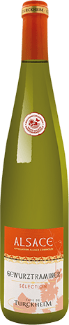 Bouteille de vin blanc — AOP(1) VIN BLANC GEWURZTRAMINER SÉLECTION* TURCKHEIM