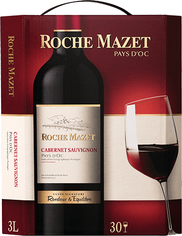 Bouteille de vin rouge — IGP(2) VIN ROUGE PAYS D’OC CABERNET SAUVIGNON ROCHE MAZET