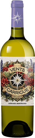 Bouteille de vin blanc — AOC(3) VIN BLANC LANGUEDOC VENTS ET GARRIGUE