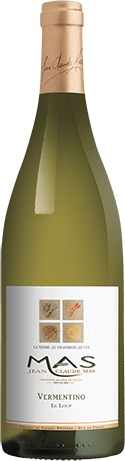 Bouteille de vin blanc — IGP(2) VIN BLANC PAYS D’OC VERMENTINO LE LOUP JEAN-CLAUDE MAS