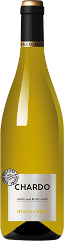 Bouteille de vin blanc IGP Vin Blanc Chardo « Haute Vallée De L’aude Sieur D’arques », millésime 2025/2026 — vignoble Languedoc
