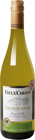 Bouteille de vin blanc — IGP(2) VIN BLANC PAYS D’OC CHARDONNAY* VIEUX CARION