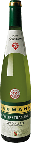 Bouteille de vin blanc — AOP(1) VIN BLANC GEWURZTRAMINER* REBMANN