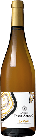 Bouteille de vin blanc AOP Vin Blanc Languedoc La Clape « Domaine Ferri Arnaud », millésime 2025/2026 — vignoble Languedoc